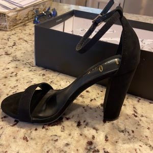 Lulus suede black heels--Never worn!!!